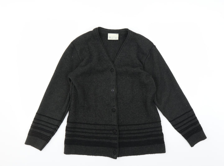 BHS Womens Grey   Cardigan Jumper Size 10