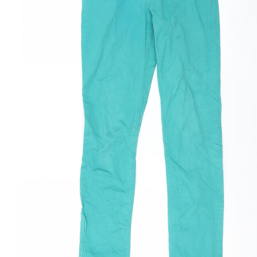 Divided by H&M Womens Green   Skinny Jeans Size 4 L30 in
