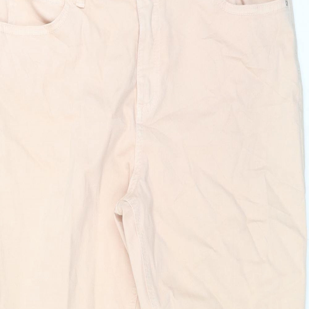 Preworn Womens Pink   Cropped Jeans Size 32 in L21 in