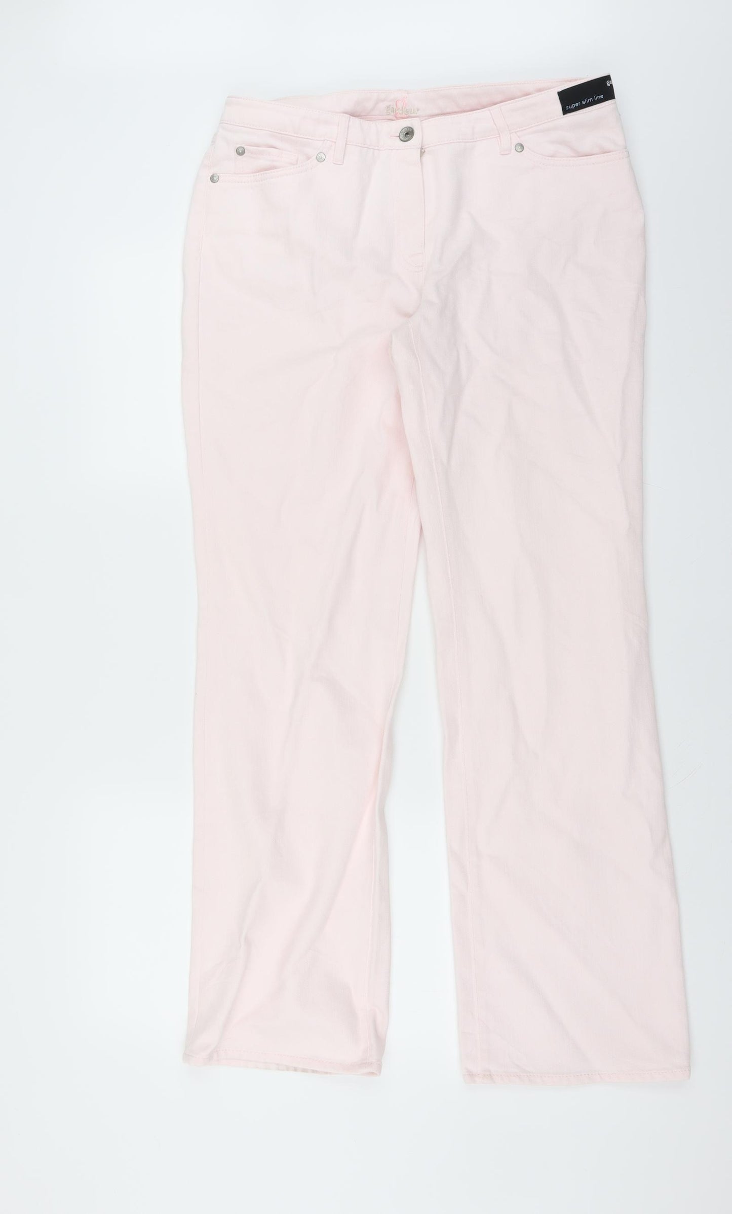 GARDEUR Womens Pink   Straight Jeans Size 14 L31 in