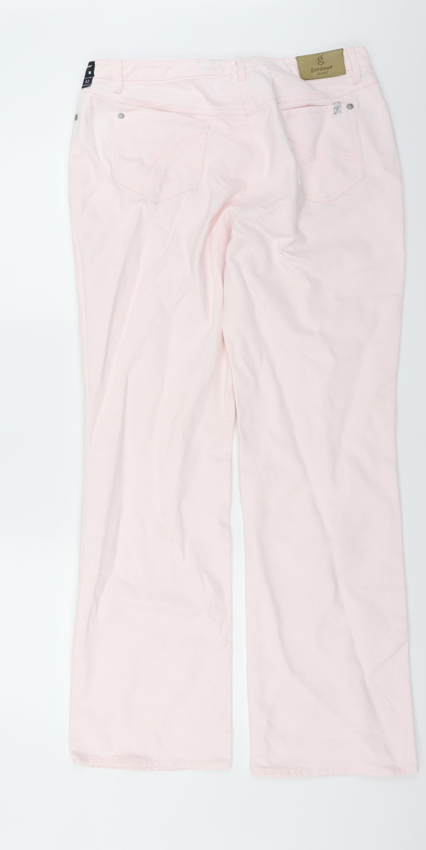 GARDEUR Womens Pink   Straight Jeans Size 14 L31 in
