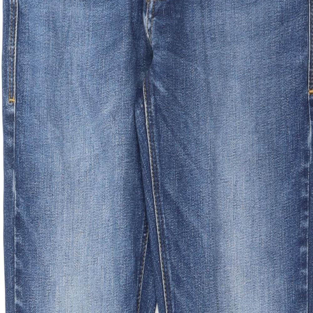 NEXT Mens Blue   Straight Jeans Size 30 L31 in - DISTRESSED