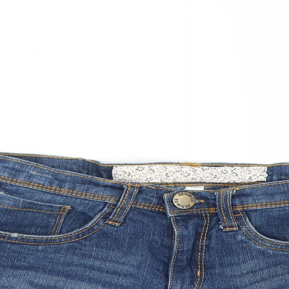 Primark Womens Blue  Denim Hot Pants Shorts Size 8