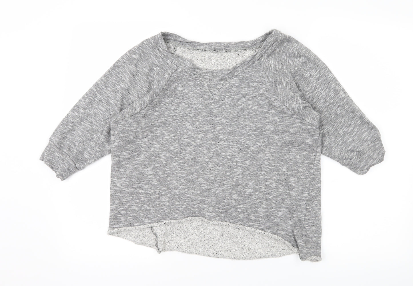 Preworn Girls Grey  Jersey Pullover Sweatshirt Size 12 Years