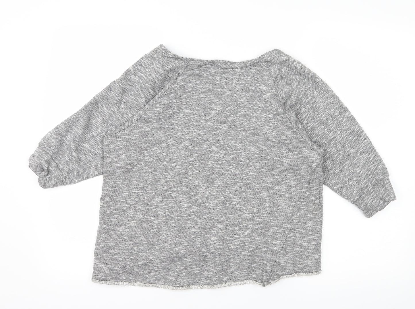 Preworn Girls Grey  Jersey Pullover Sweatshirt Size 12 Years