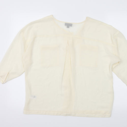 Topshop Womens White   Basic Blouse Size 8