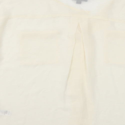 Topshop Womens White   Basic Blouse Size 8