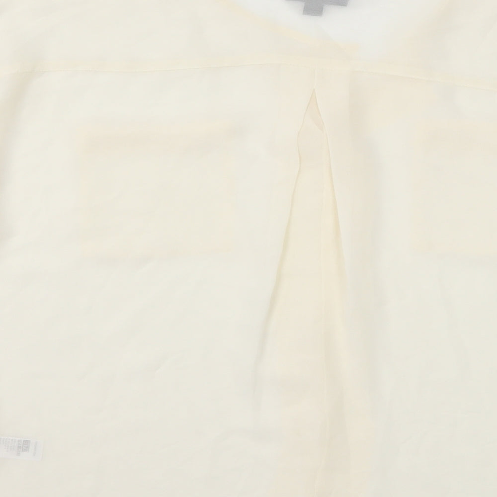 Topshop Womens White   Basic Blouse Size 8