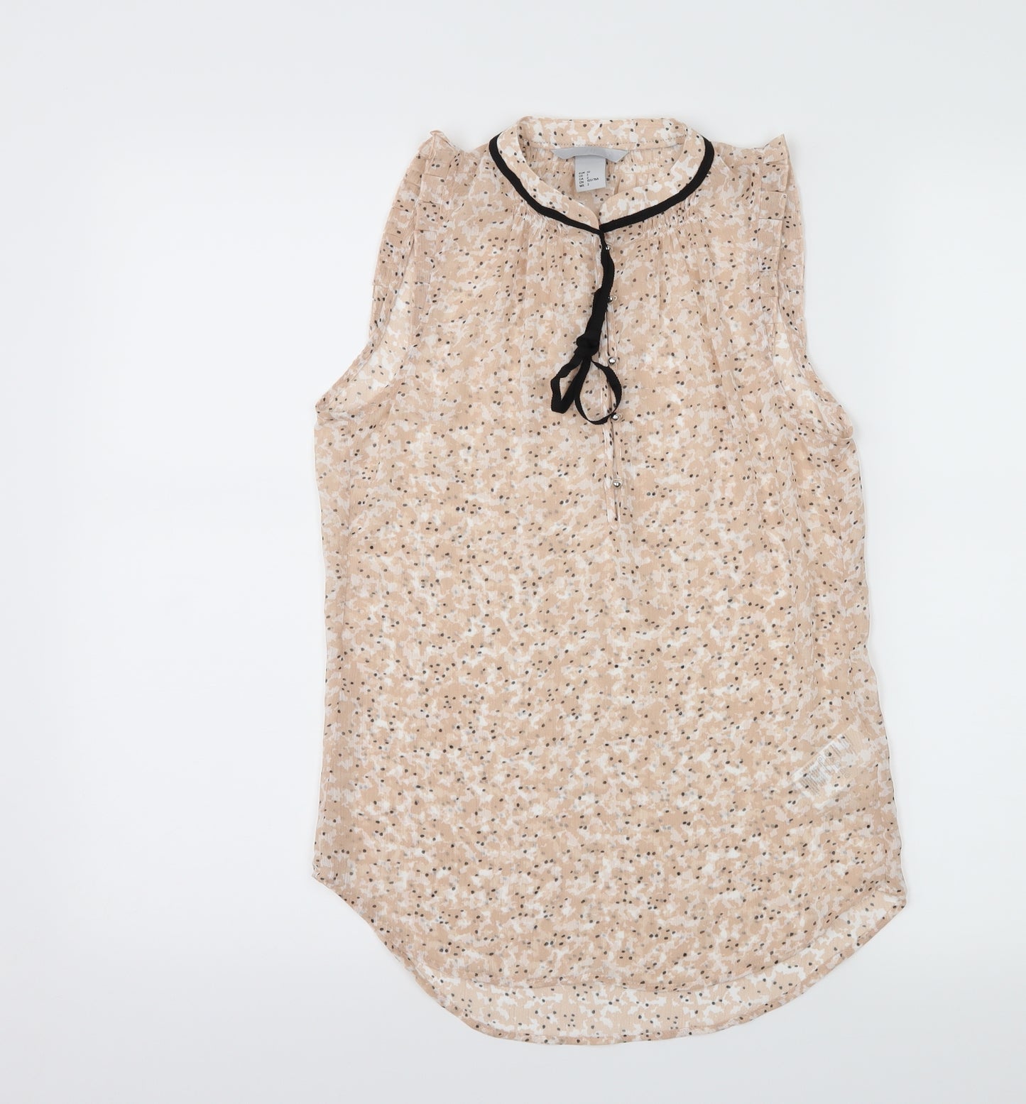 H&M Womens Pink Floral  Basic Blouse Size 4