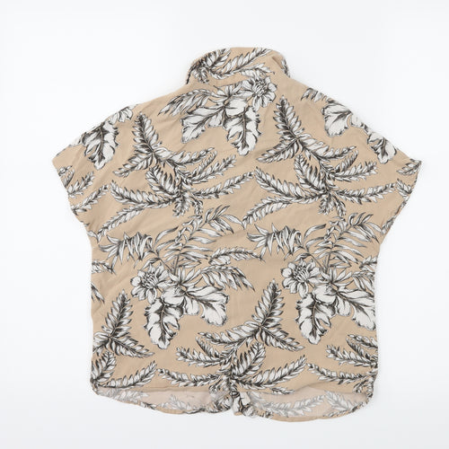 Primark Womens Beige Floral  Basic Blouse Size 6