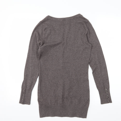 H&M Womens Grey  Knit Pullover Jumper Size XS