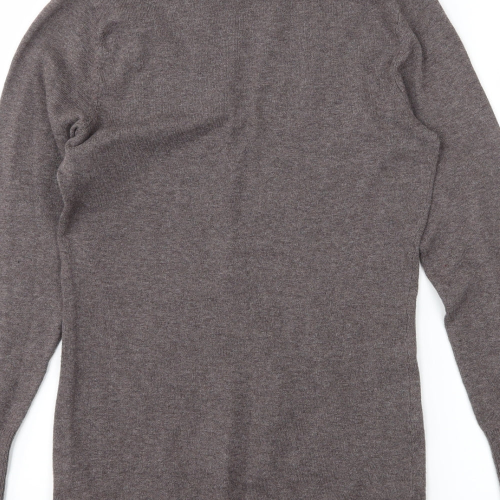 H&M Womens Grey  Knit Pullover Jumper Size XS