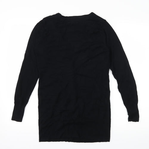 George Womens Black  Knit Cardigan Jumper Size 10
