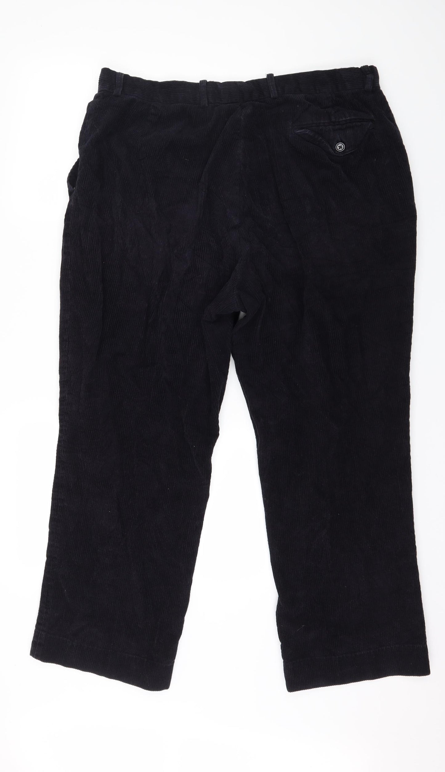 Premier Man Mens Blue  Corduroy Trousers  Size 40 in L27 in