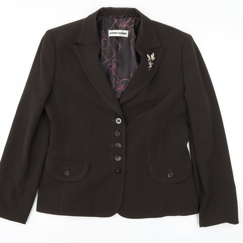 Gerry Weber Womens Brown   Jacket Blazer Size 10