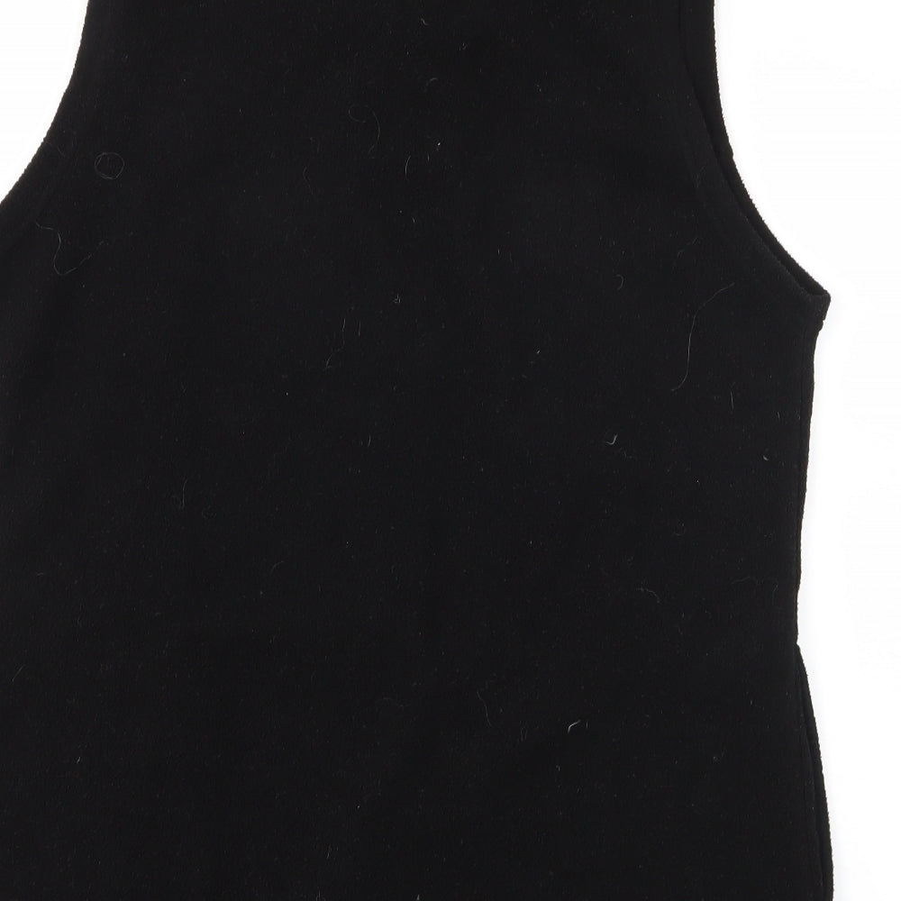 EWM Womens Black  Fleece Gilet Jacket Size 14