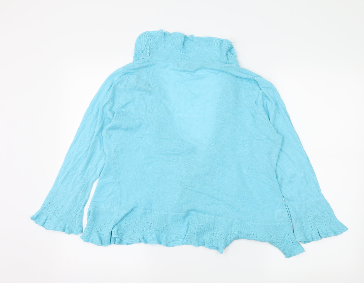 Soon Womens Blue  Knit Cardigan Jumper Size 14