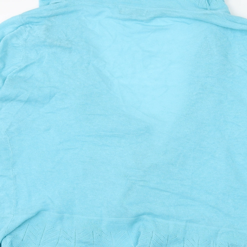 Soon Womens Blue  Knit Cardigan Jumper Size 14