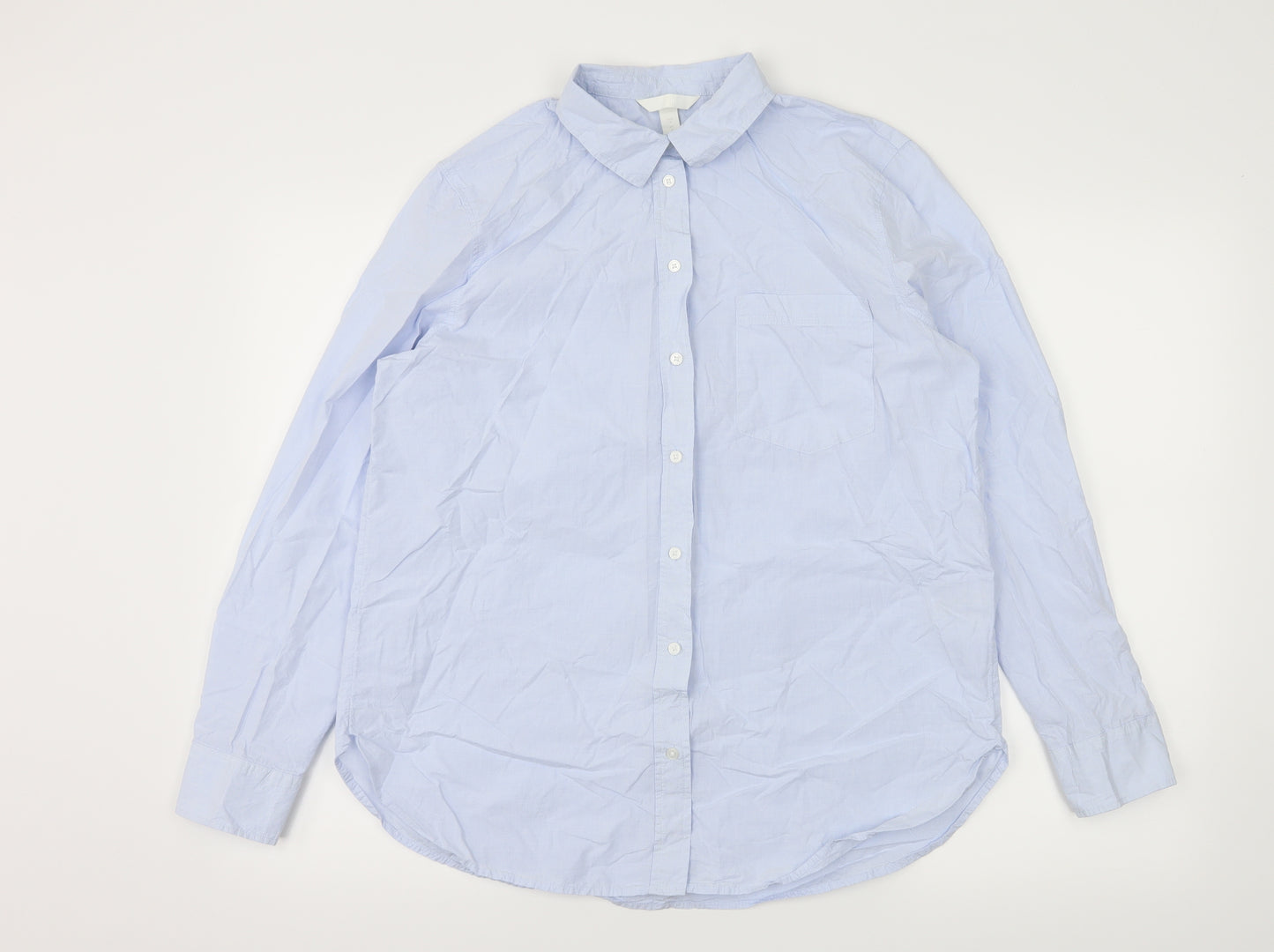 H&M Mens Blue    Button-Up Size M