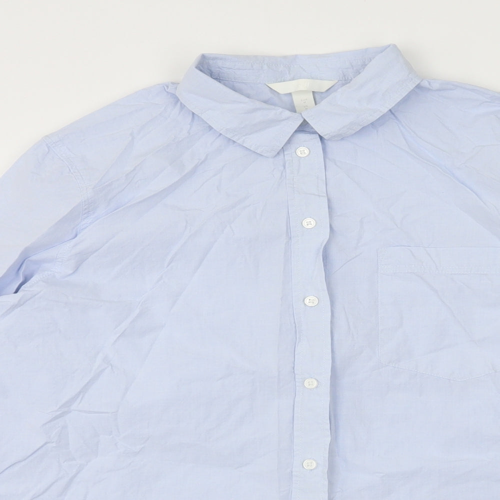 H&M Mens Blue    Button-Up Size M
