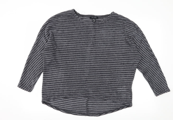 New Look Womens Grey   Pullover Sweatshirt Size M