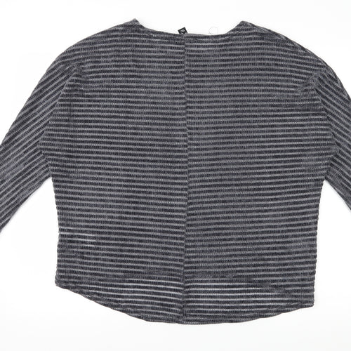 New Look Womens Grey   Pullover Sweatshirt Size M