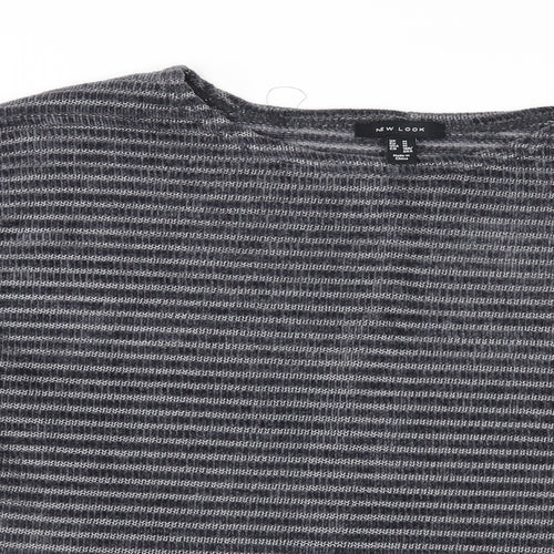 New Look Womens Grey   Pullover Sweatshirt Size M