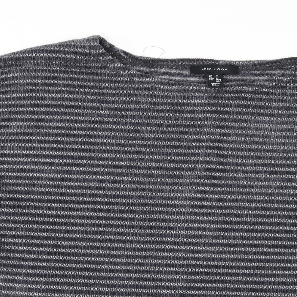 New Look Womens Grey   Pullover Sweatshirt Size M