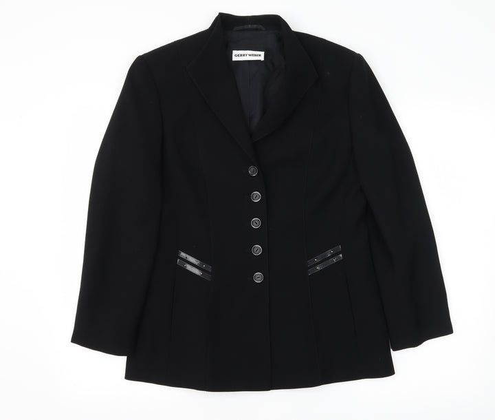 Gerry Weber Womens Black Jacket Blazer Size 10