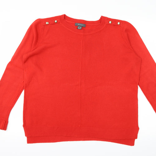 Primark Womens Red  Knit Pullover Jumper Size 12