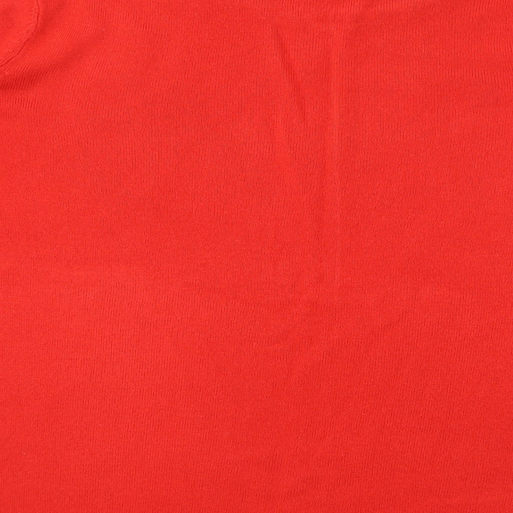 Primark Womens Red  Knit Pullover Jumper Size 12