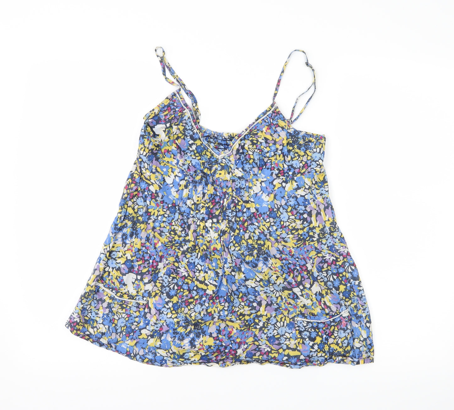 Jack Wills Womens Blue Floral  Camisole Tank Size 8