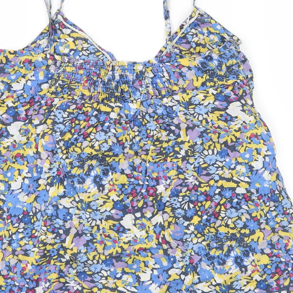 Jack Wills Womens Blue Floral  Camisole Tank Size 8