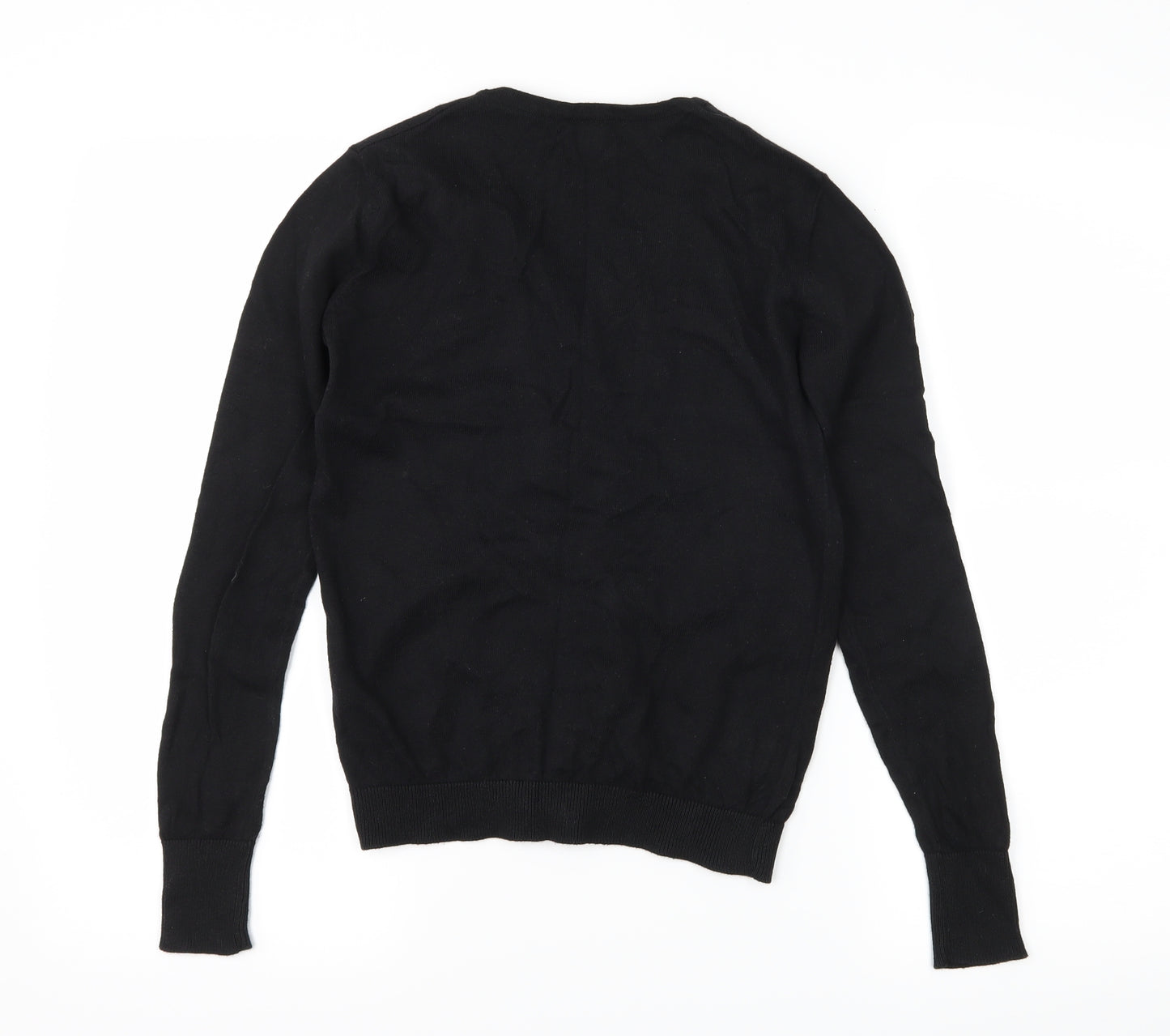 Primark Womens Black  Knit Cardigan Jumper Size 8