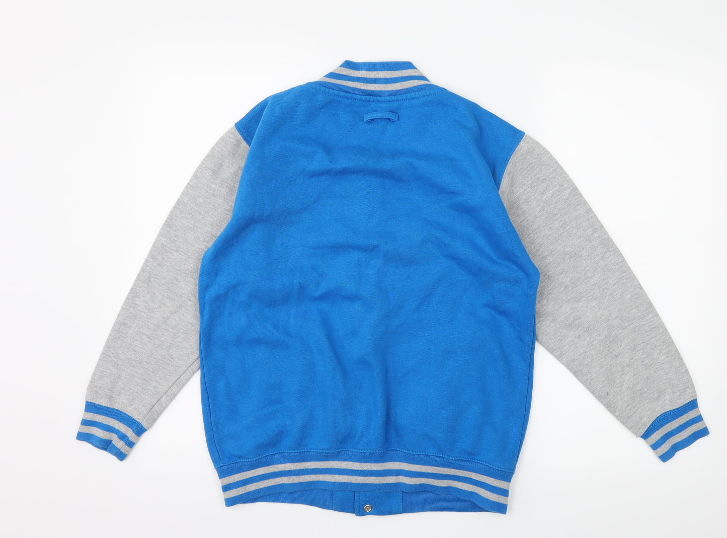 All We Do is Boys Blue Spotted Jersey Varsity Jacket Jacket Size 12-13 Years  - Dan Tom