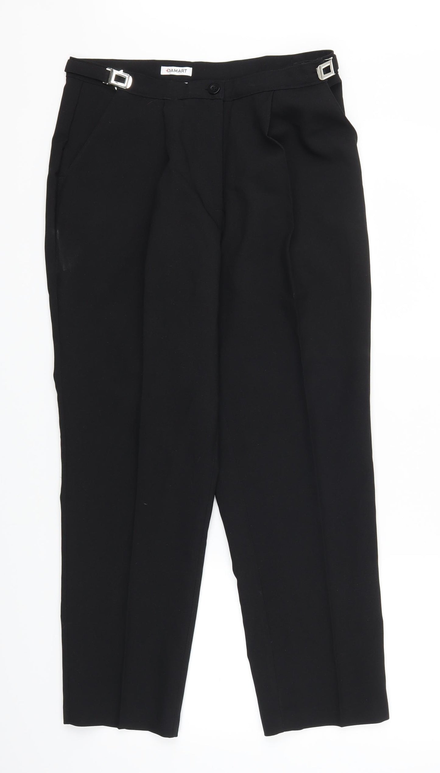 Damart Womens Black   Trousers  Size 12 L27 in