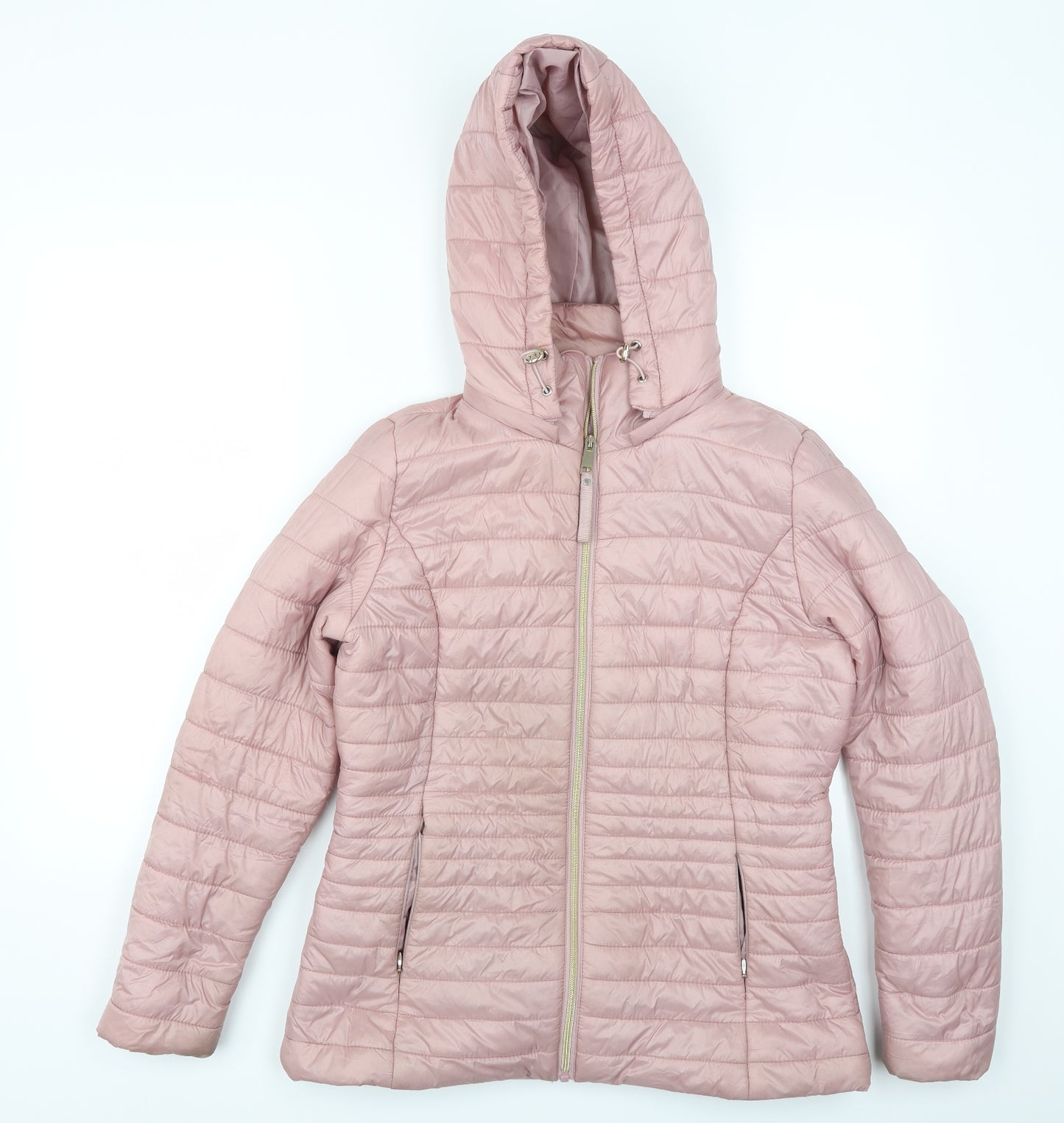 F&F Womens Pink   Quilted Coat Size 10