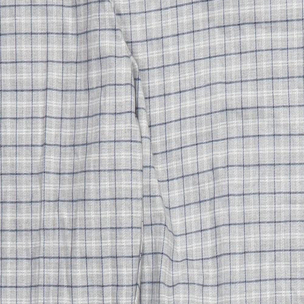 RESERVED Womens Grey Check  Trousers  Size 16 L26.5 in