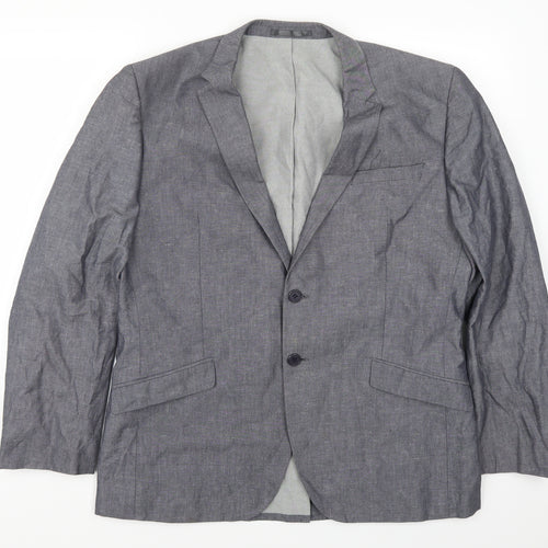 Butler & Webb Mens Blue   Jacket Suit Jacket Size 44