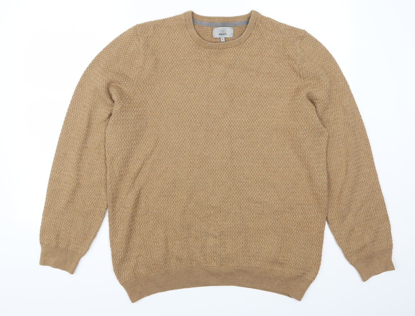 Marks and Spencer Womens Brown   Pullover Jumper Size L
