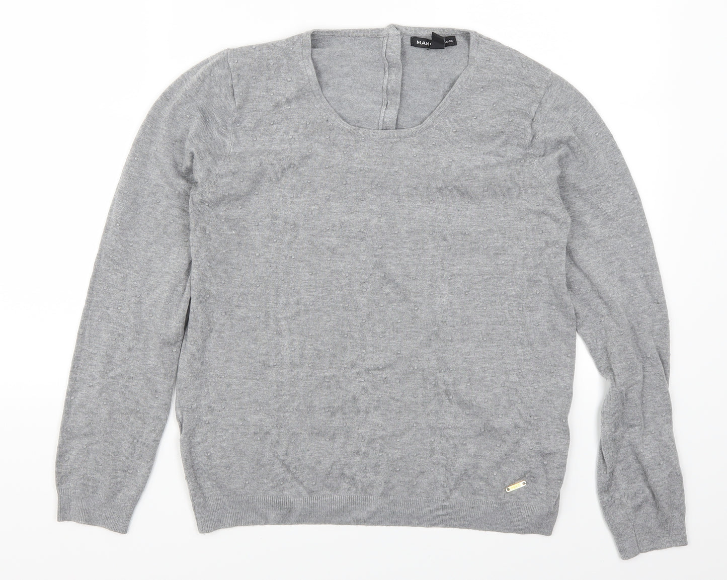 Mango Womens Grey   Pullover Jumper Size M