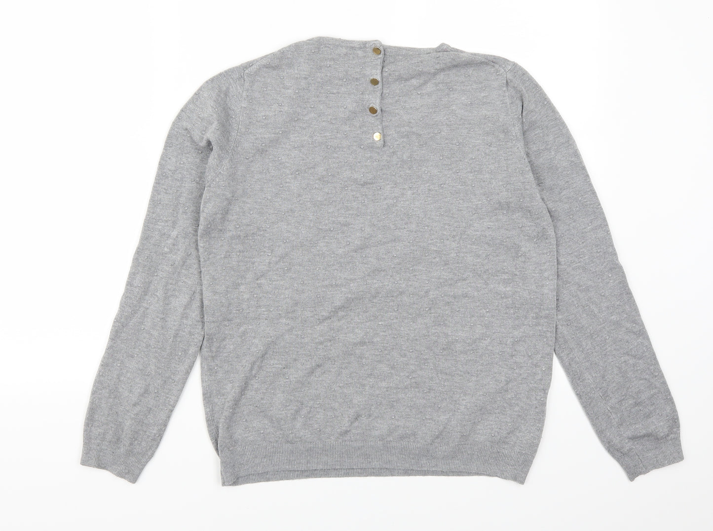 Mango Womens Grey   Pullover Jumper Size M