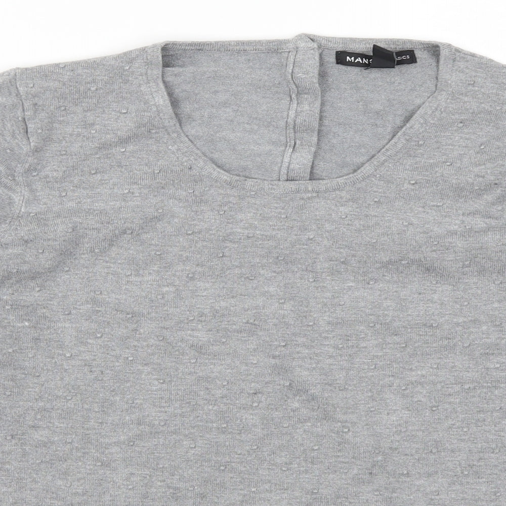 Mango Womens Grey   Pullover Jumper Size M