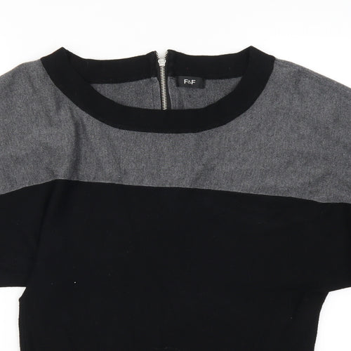 F&F Womens Black   Pullover Jumper Size 8