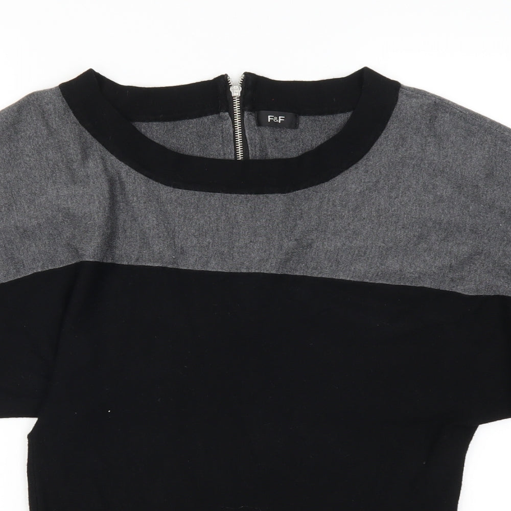 F&F Womens Black   Pullover Jumper Size 8
