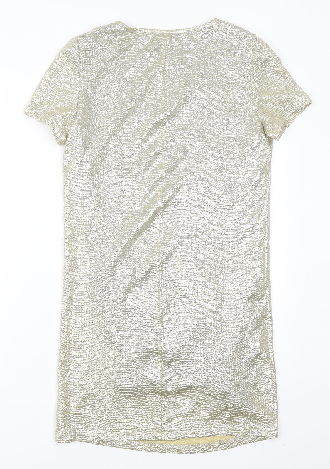 Angie Womens Gold   T-Shirt Dress  Size XS