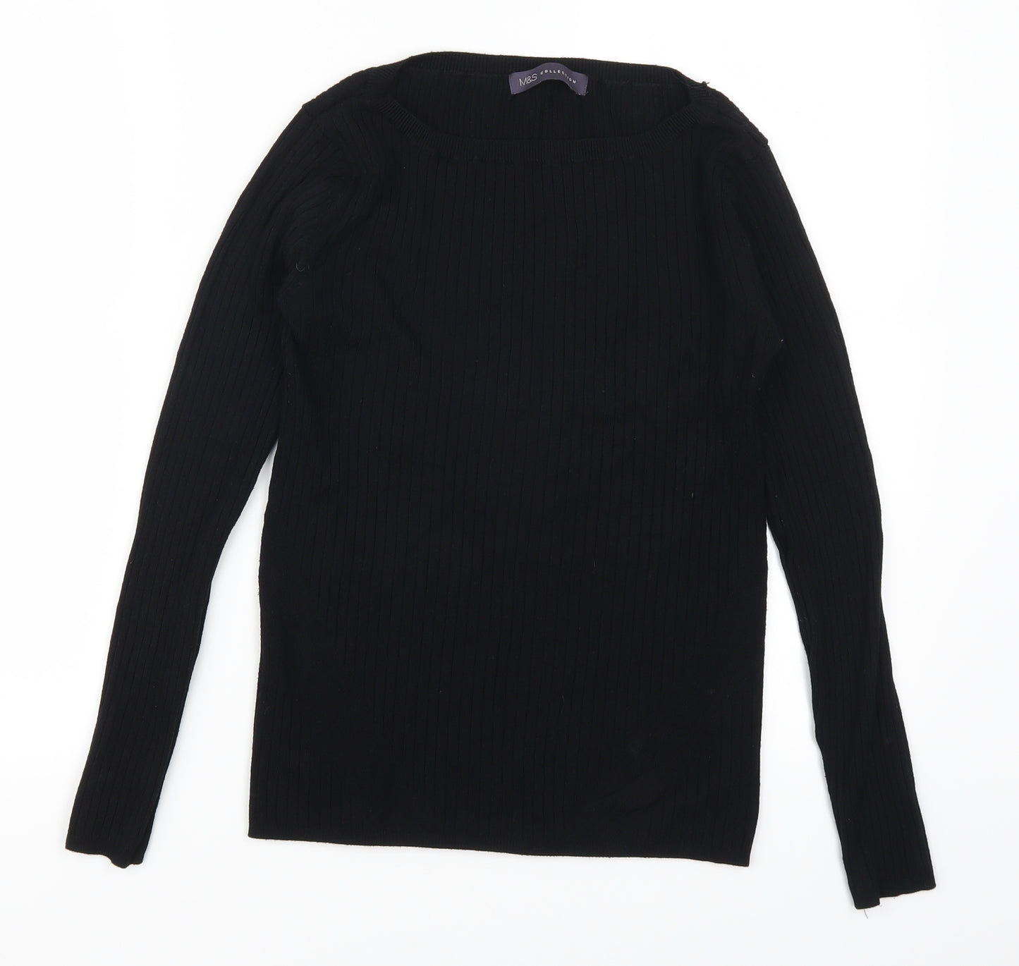 Marks and Spencer Womens Black   Pullover Jumper Size 12