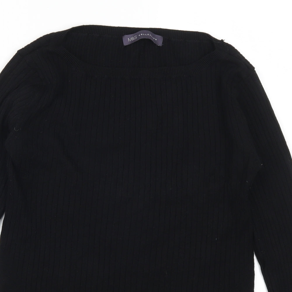 Marks and Spencer Womens Black   Pullover Jumper Size 12