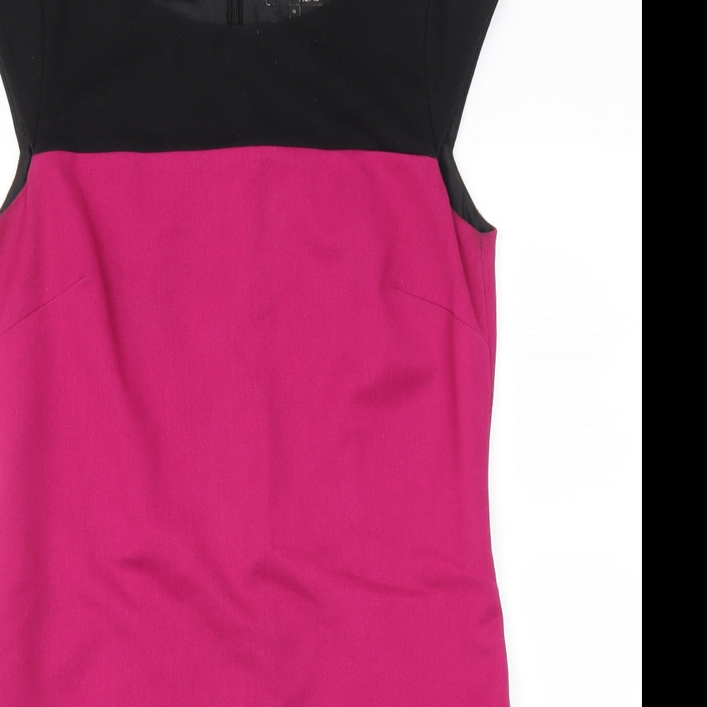 NEXT Womens Pink Colourblock  Pencil Dress  Size 10