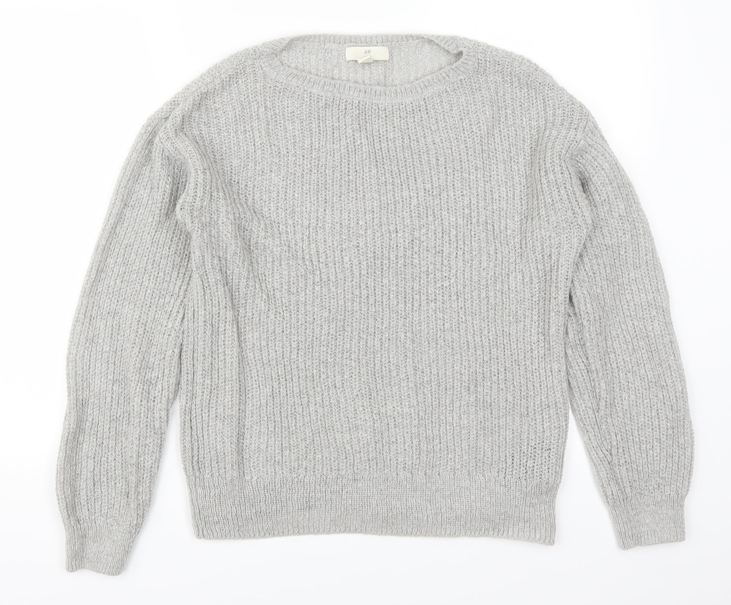 H&M Womens Grey   Pullover Jumper Size S